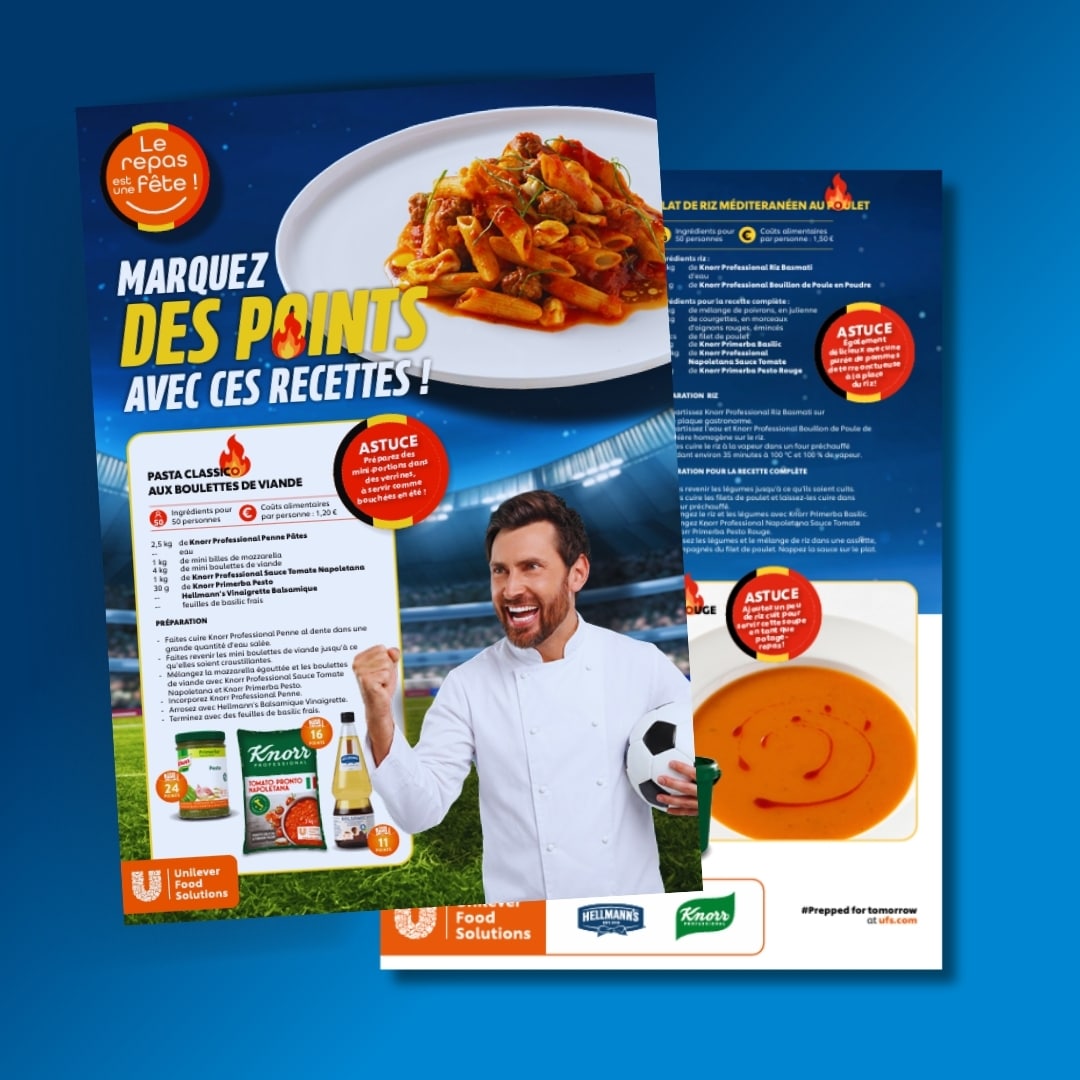 Les recettes de l'été sous le signe du football